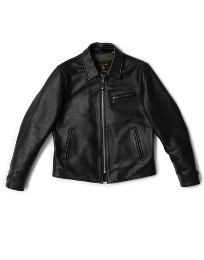 Gloss Leather - Bonneville Half Belt Jacket